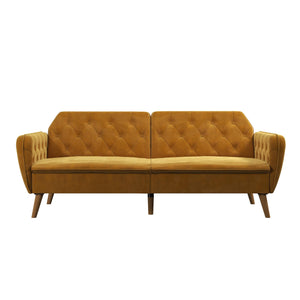 Novogratz Tallulah Memory Foam Futon Sofa Bed - Mustard