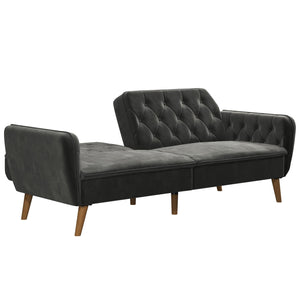 Novogratz Tallulah Memory Foam Futon Sofa Bed - Gray