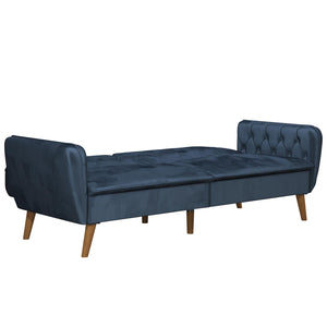 Novogratz Tallulah Memory Foam Futon Sofa Bed - Blue