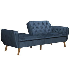 Novogratz Tallulah Memory Foam Futon Sofa Bed - Blue
