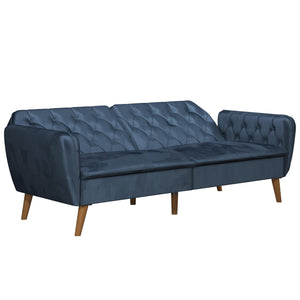 Novogratz Tallulah Memory Foam Futon Sofa Bed - Blue