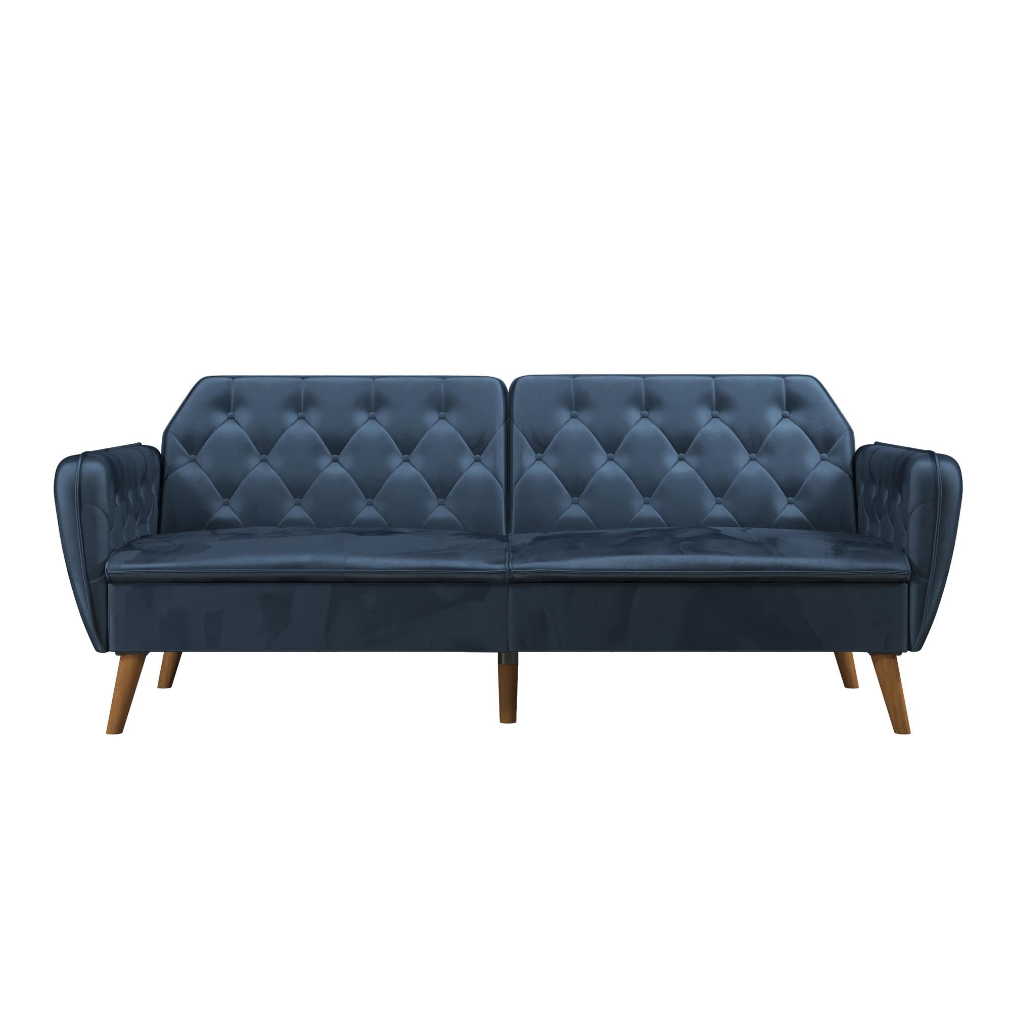 Novogratz Tallulah Memory Foam Futon Sofa Bed - Blue