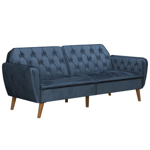 Novogratz Tallulah Memory Foam Futon Sofa Bed - Blue