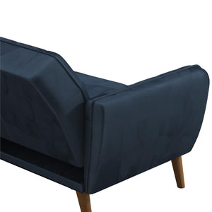 Novogratz Tallulah Memory Foam Futon Sofa Bed - Blue