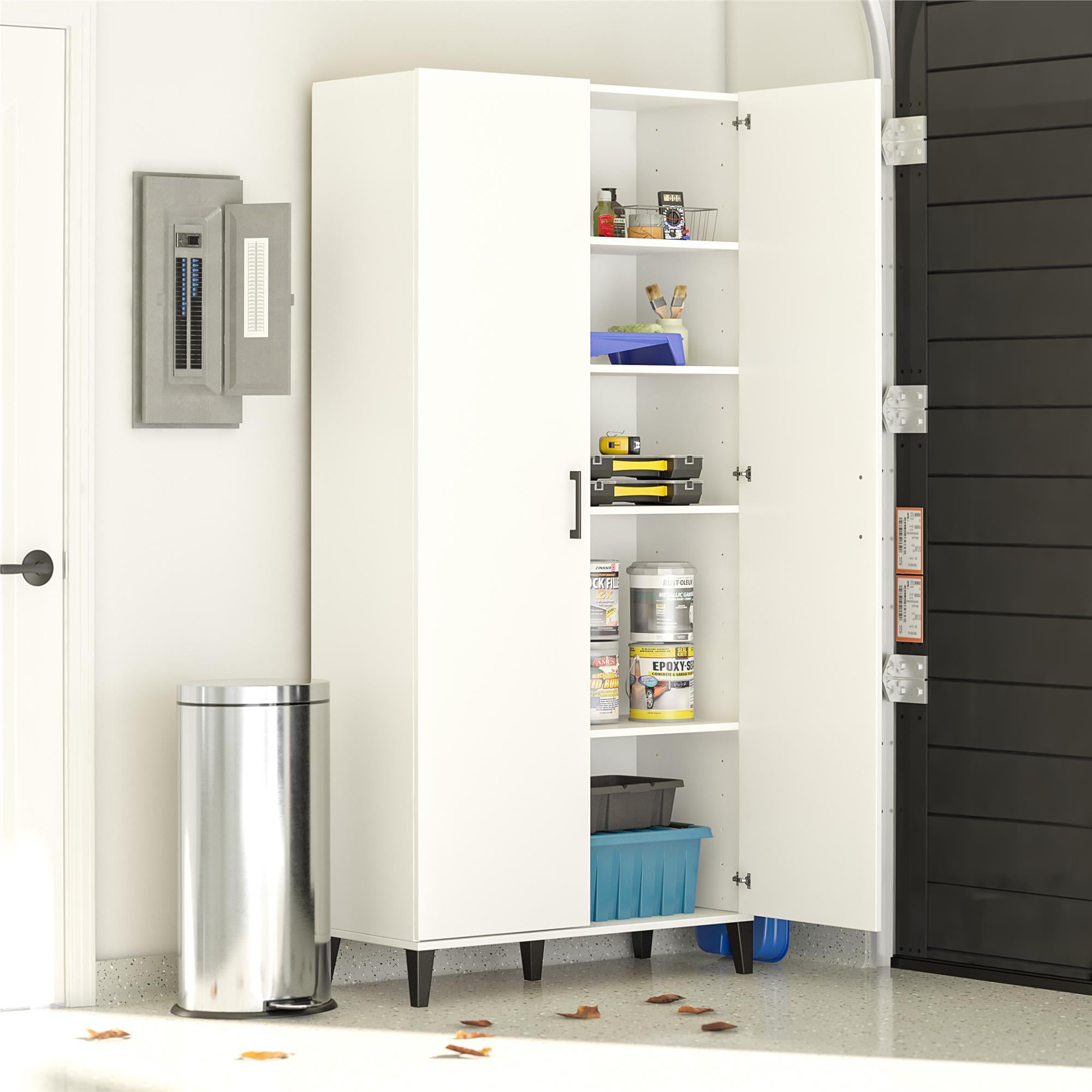 Systembuild Evolution Flex Tall Storage Cabinet - White