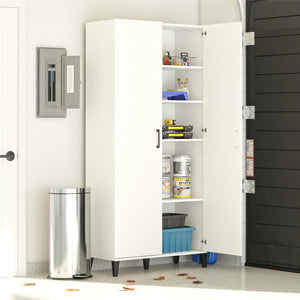 Systembuild Evolution Flex Tall Storage Cabinet - White