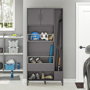 Systembuild Evolution Flex Sports Storage Cabinet - Graphite