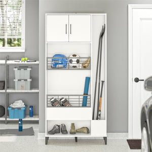 Systembuild Evolution Flex Sports Storage Cabinet - White