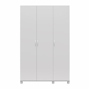 Systembuild Evolution Lory 3 Door Wardrobe with Clothing Rod & Adjustable Shelving - Dove Gray