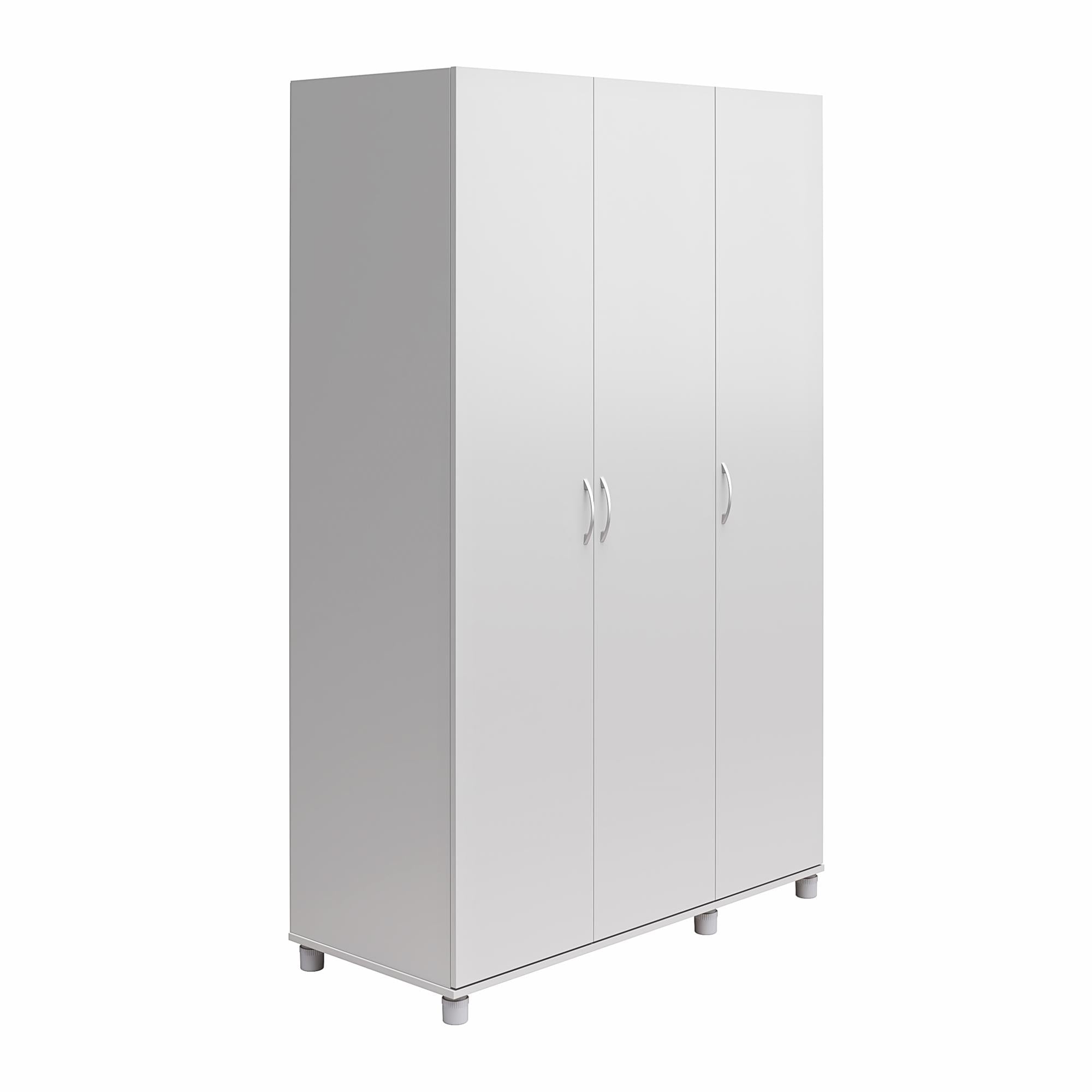 Systembuild Evolution Lory 3 Door Wardrobe with Clothing Rod & Adjustable Shelving - Dove Gray