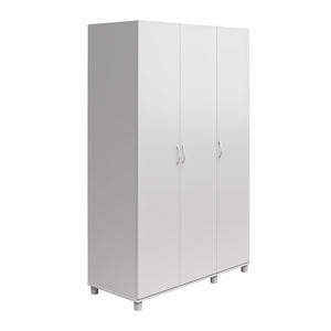 Systembuild Evolution Lory 3 Door Wardrobe with Clothing Rod & Adjustable Shelving - Dove Gray