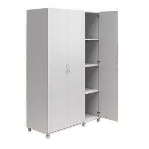 Systembuild Evolution Lory 3 Door Wardrobe with Clothing Rod & Adjustable Shelving - Dove Gray