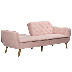 Novogratz Tallulah Memory Foam Futon Sofa Bed - Pink