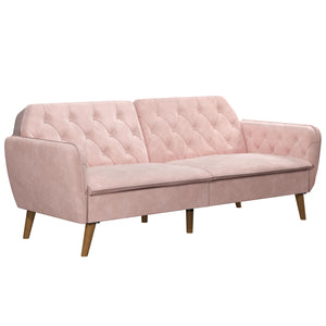 Novogratz Tallulah Memory Foam Futon Sofa Bed - Pink