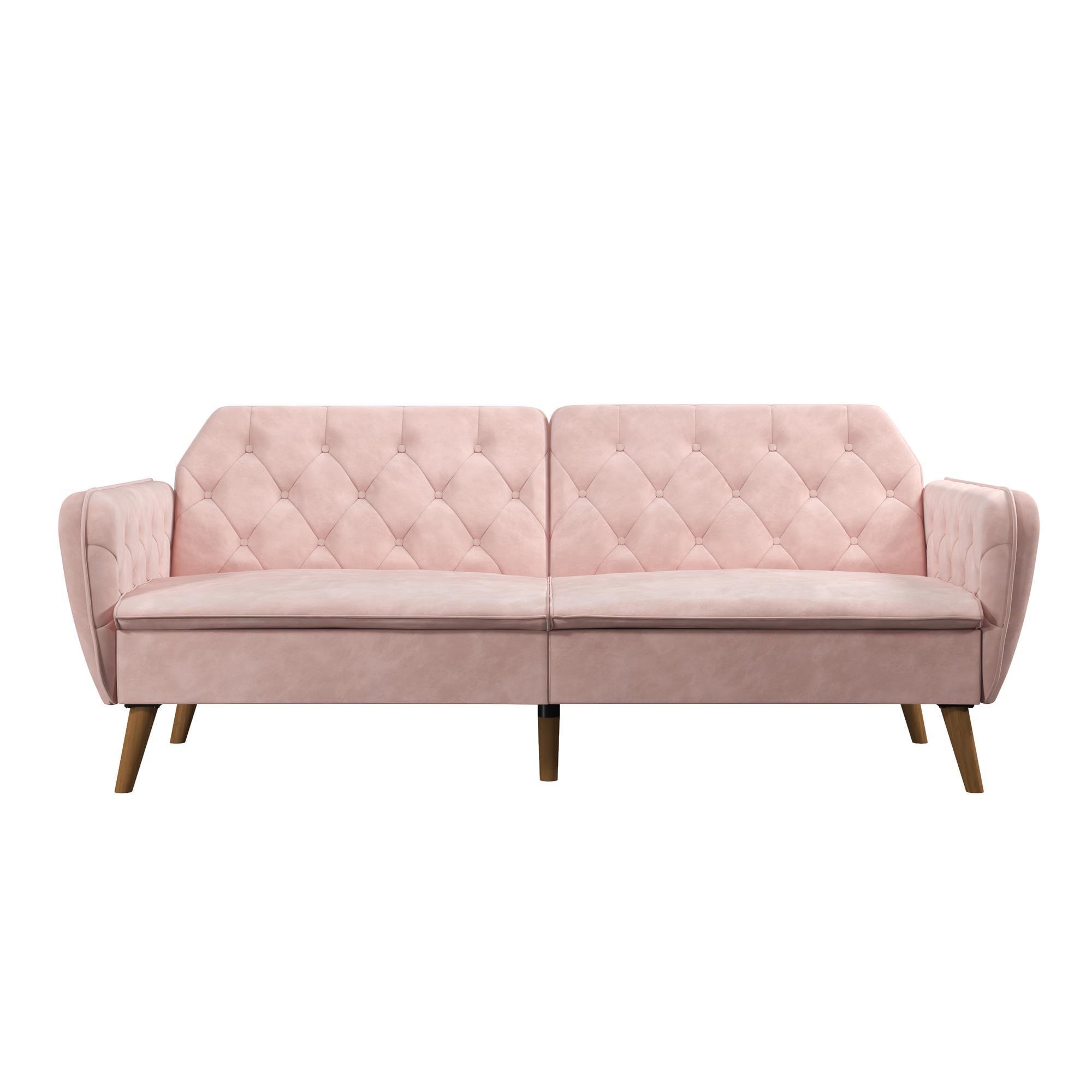 Novogratz Tallulah Memory Foam Futon Sofa Bed - Pink