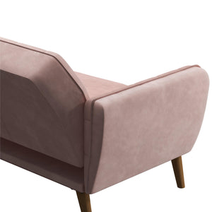 Novogratz Tallulah Memory Foam Futon Sofa Bed - Pink
