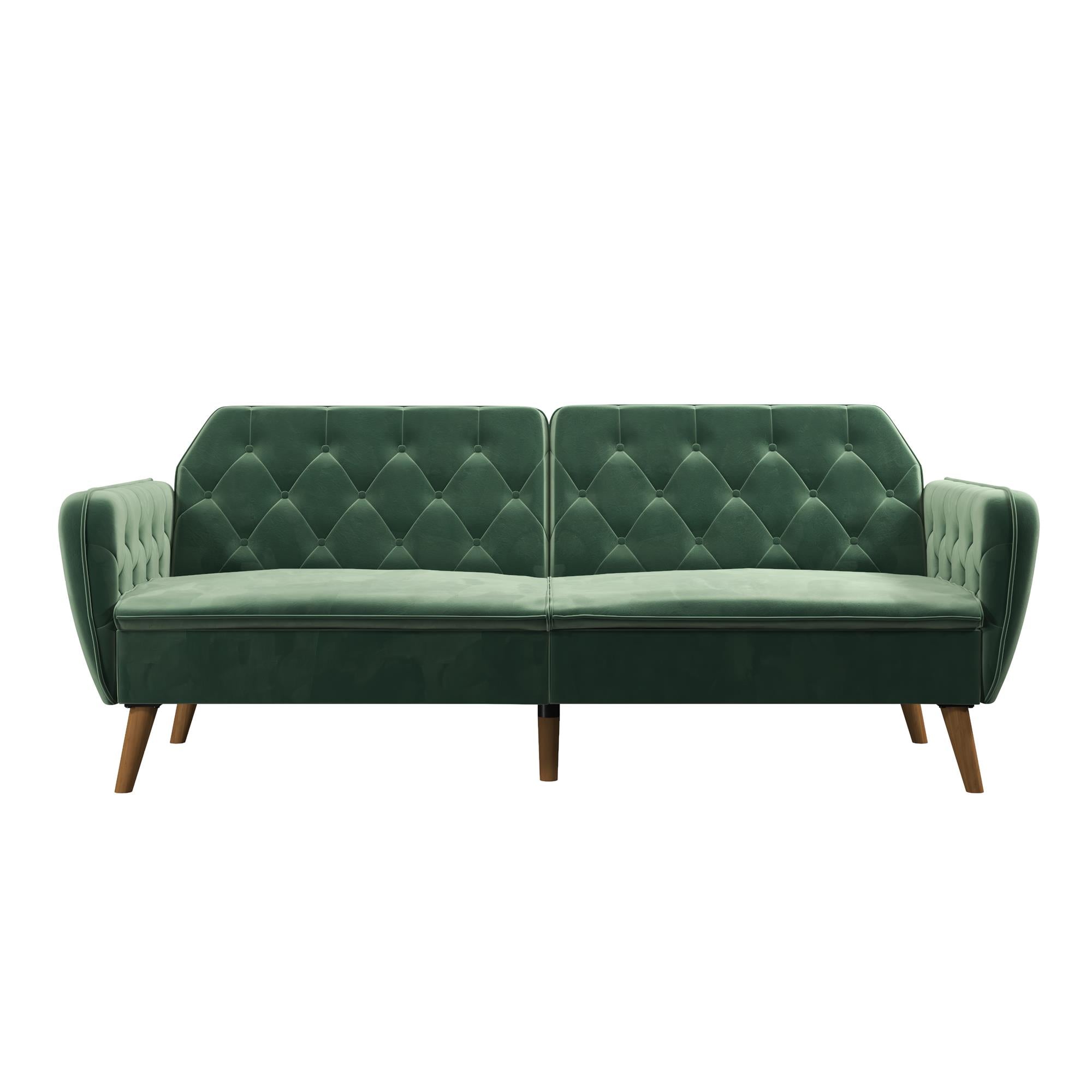 Novogratz Tallulah Memory Foam Futon Sofa Bed - Light Green