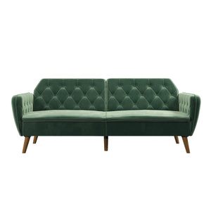 Novogratz Tallulah Memory Foam Futon Sofa Bed - Light Green