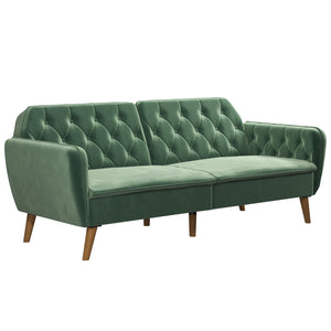 Novogratz Tallulah Memory Foam Futon Sofa Bed - Light Green