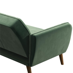 Novogratz Tallulah Memory Foam Futon Sofa Bed - Light Green