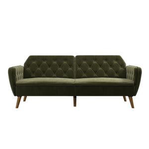 Novogratz Tallulah Memory Foam Futon Sofa Bed - Green