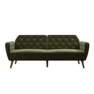 Novogratz Tallulah Memory Foam Futon Sofa Bed - Green