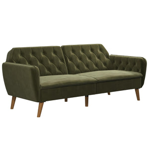 Novogratz Tallulah Memory Foam Futon Sofa Bed - Green