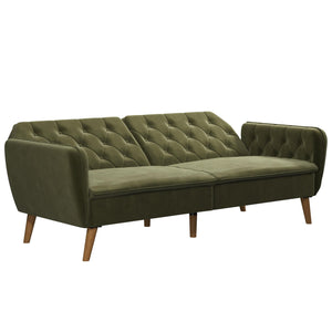 Novogratz Tallulah Memory Foam Futon Sofa Bed - Green
