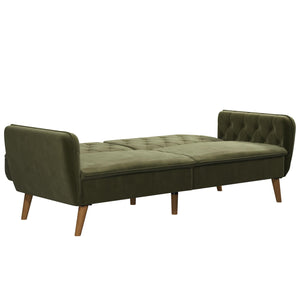 Novogratz Tallulah Memory Foam Futon Sofa Bed - Green