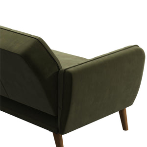 Novogratz Tallulah Memory Foam Futon Sofa Bed - Green