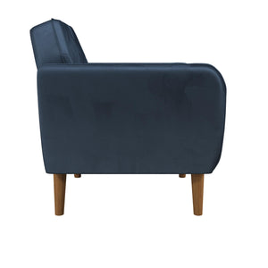Novogratz Teresa Memory Foam Accent Chair - Blue Velvet