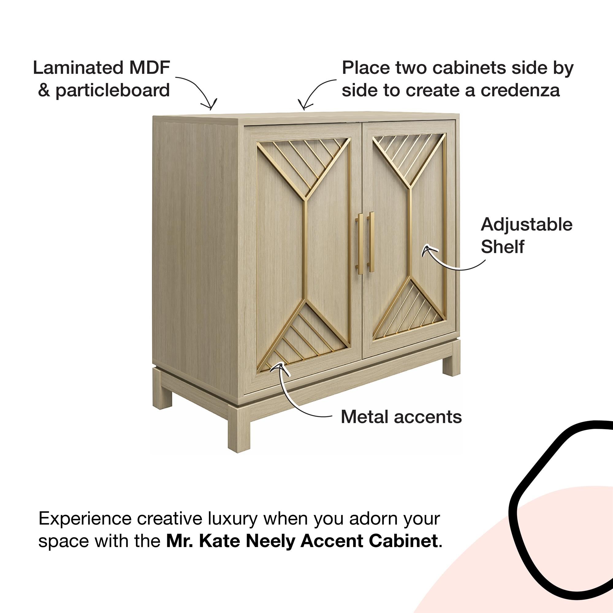 Mr. Kate Neely Accent Cabinet - Pale Oak