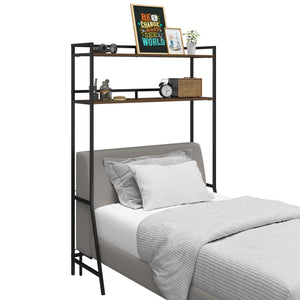 Novogratz Beverly Over-The-Bed Storage for Twin & XL Twin Beds - Florence Walnut