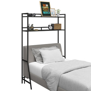 Novogratz Beverly Over-The-Bed Storage for Twin & XL Twin Beds - Black Oak