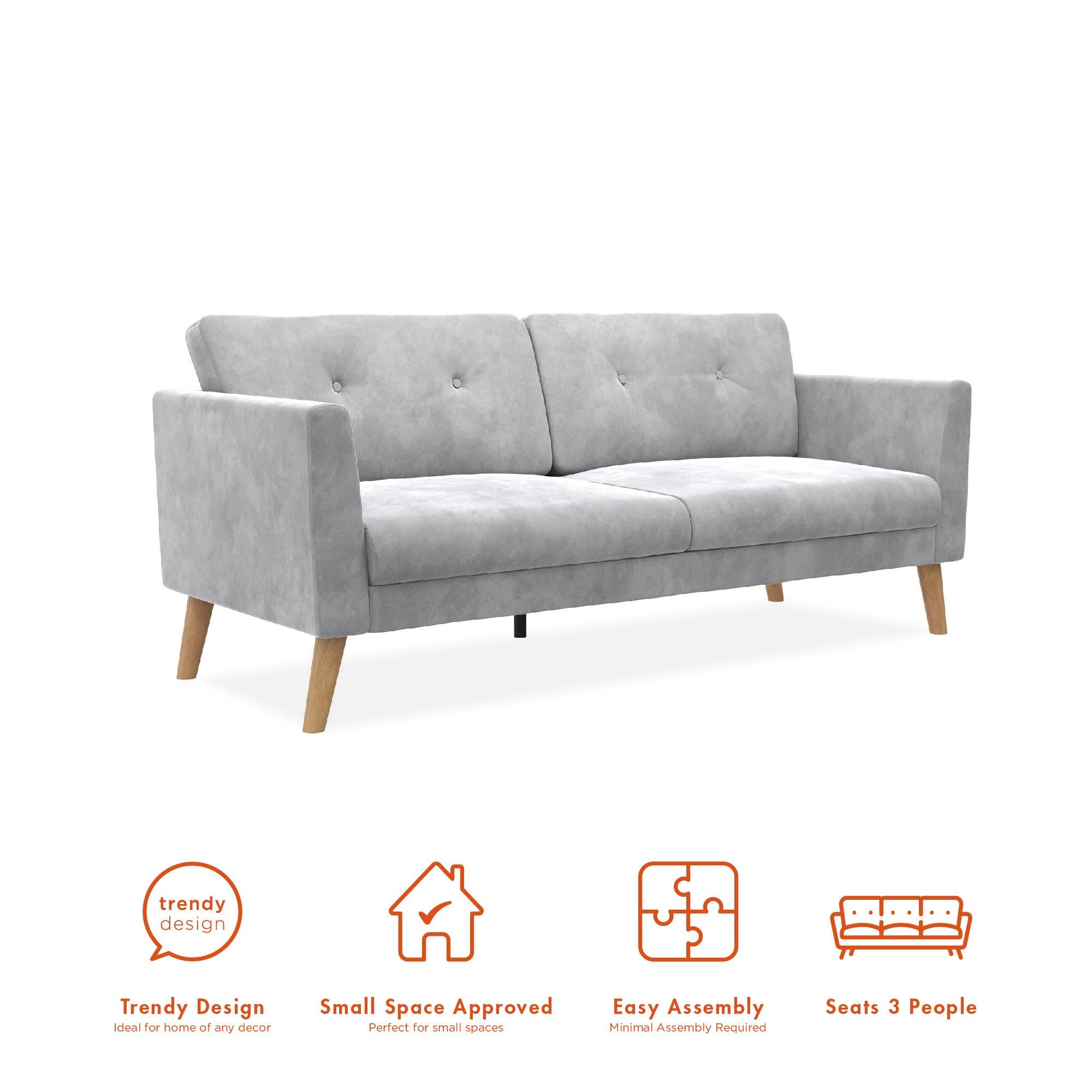 CosmoLiving Gloria Sofa - Light Gray