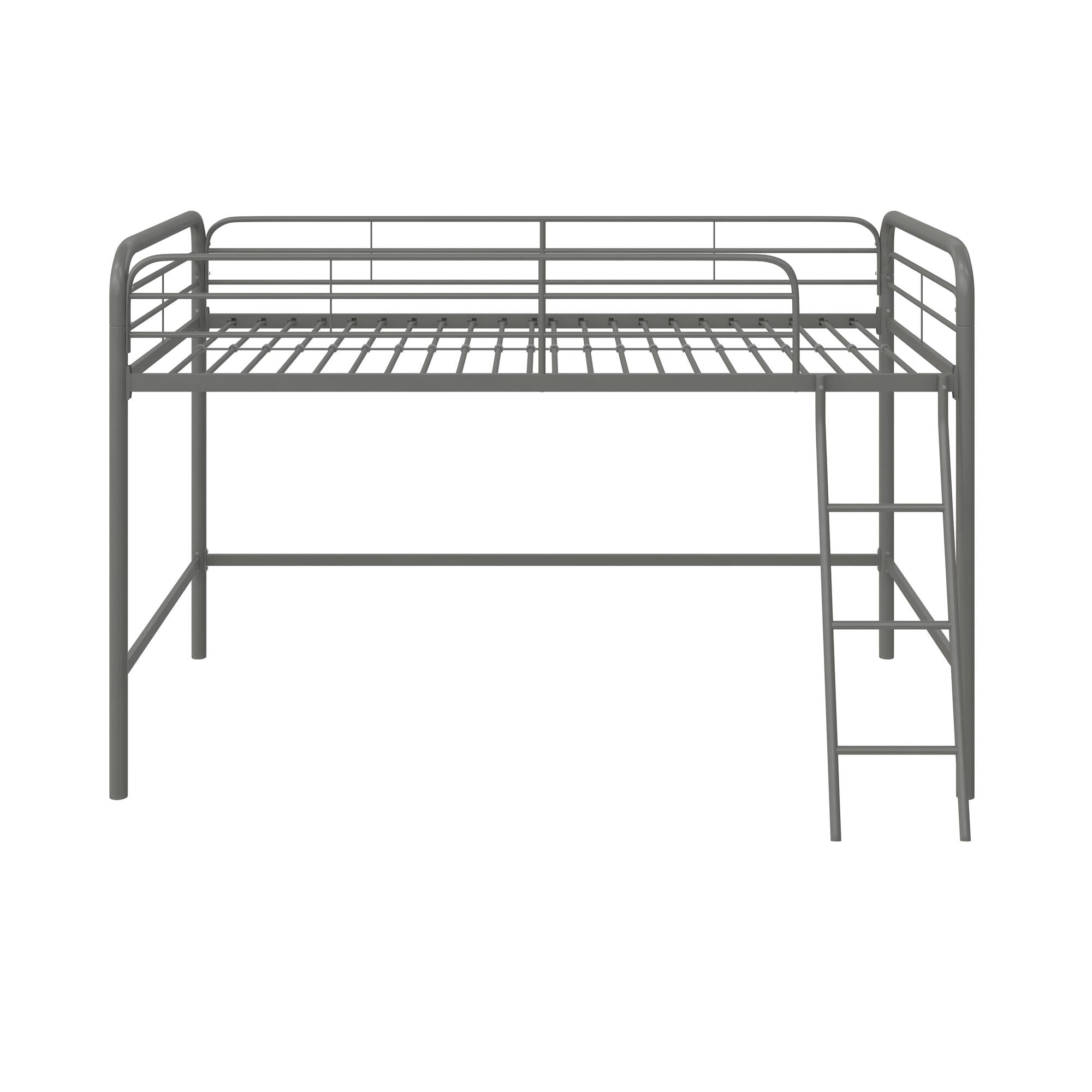 DHP Jett Kids' Low Loft Bed - Silver - Twin