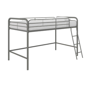 DHP Jett Kids' Low Loft Bed - Silver - Twin