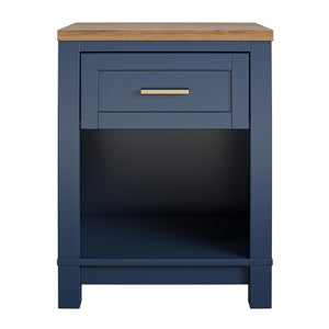 Ameriwood Home Armada Two-Toned Nightstand with Drawer - Navy