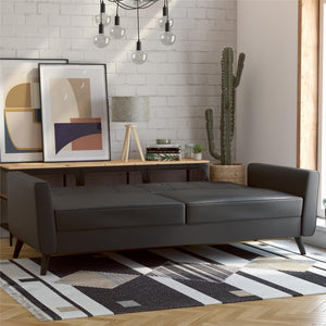 DHP Parker Futon Sofa Bed with Storage - Black