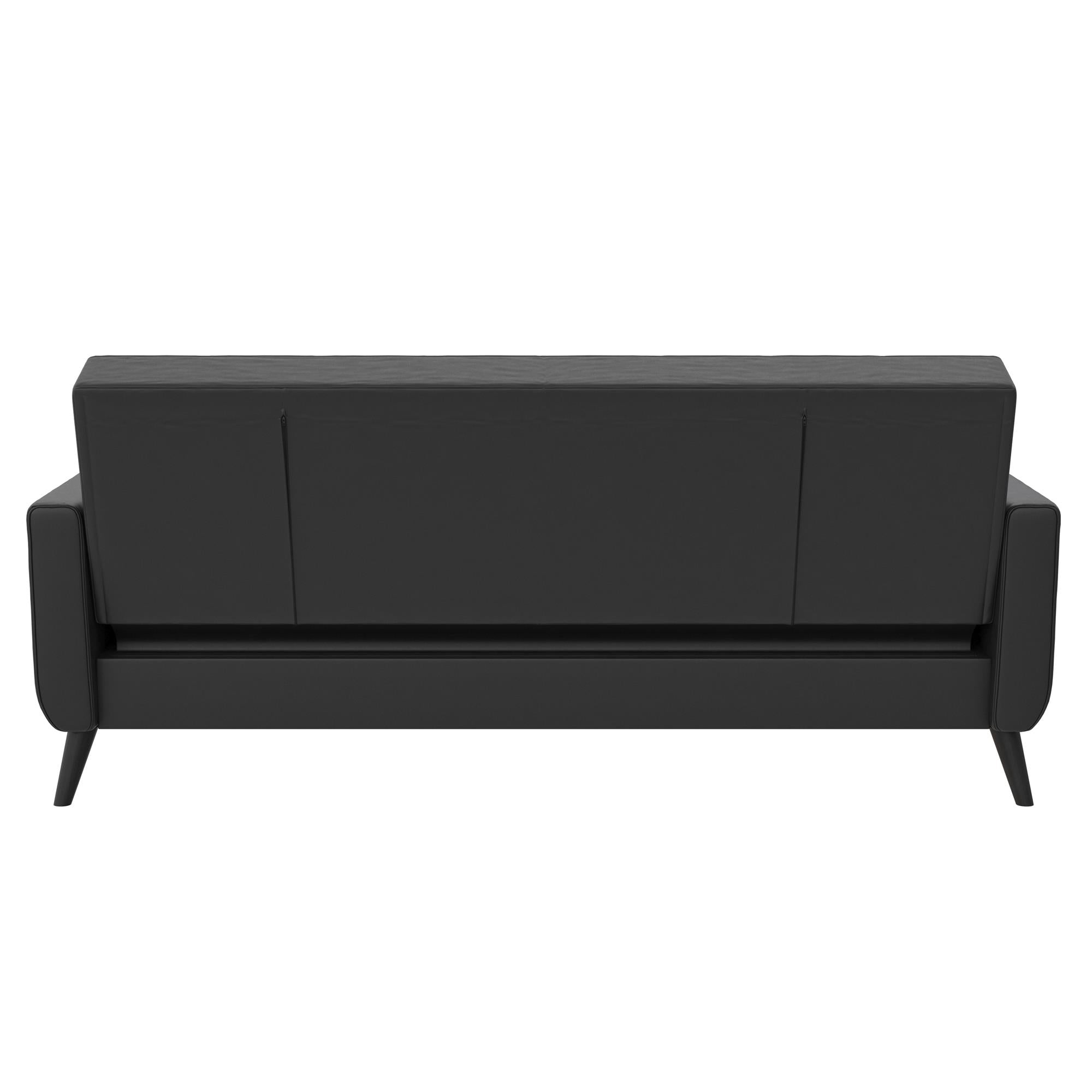 DHP Parker Futon Sofa Bed with Storage - Black