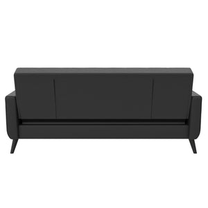 DHP Parker Futon Sofa Bed with Storage - Black
