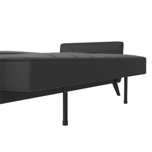 DHP Parker Futon Sofa Bed with Storage - Black