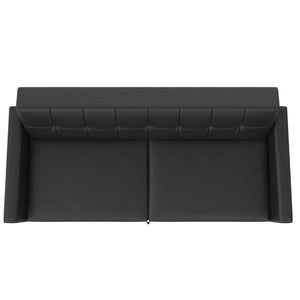 DHP Parker Futon Sofa Bed with Storage - Black