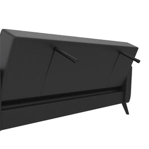 DHP Parker Futon Sofa Bed with Storage - Black