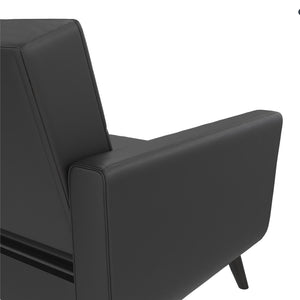 DHP Parker Futon Sofa Bed with Storage - Black