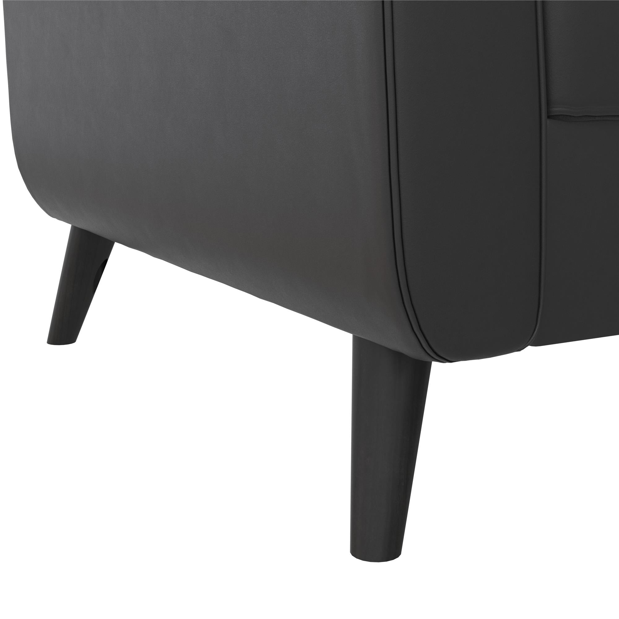 DHP Parker Futon Sofa Bed with Storage - Black