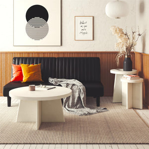 Ameriwood Home Liam Round Coffee Table - Plaster