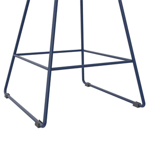 CosmoLiving Ellis Wire Counter Height Bar Stool - Navy