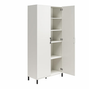 Systembuild Evolution Versa 36" Wide 2 Door Storage Cabinet - White