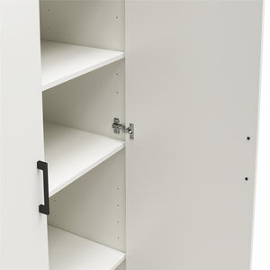 Systembuild Evolution Versa 36" Wide 2 Door Storage Cabinet - White